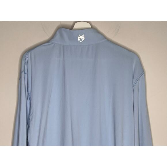 Greyson Tate Mockneck 1/4 Zip Pine Tree Performance Shirt Wolf Blue Mens Size XL - Picture 9 of 10